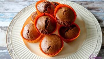 Chocolade chai muffins