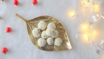 Cranberry witte chocoladeballen