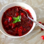 Cranberry bieten compote