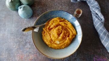 Zoete aardappelpuree