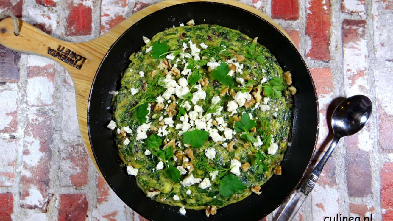 Omelet met verse kruiden (Koekoe sabzi)