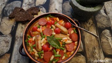 Franse bonenschotel (Cassoulet)