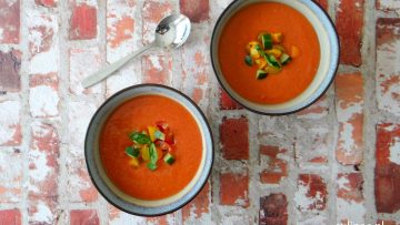 Spaanse koude soep Gazpacho