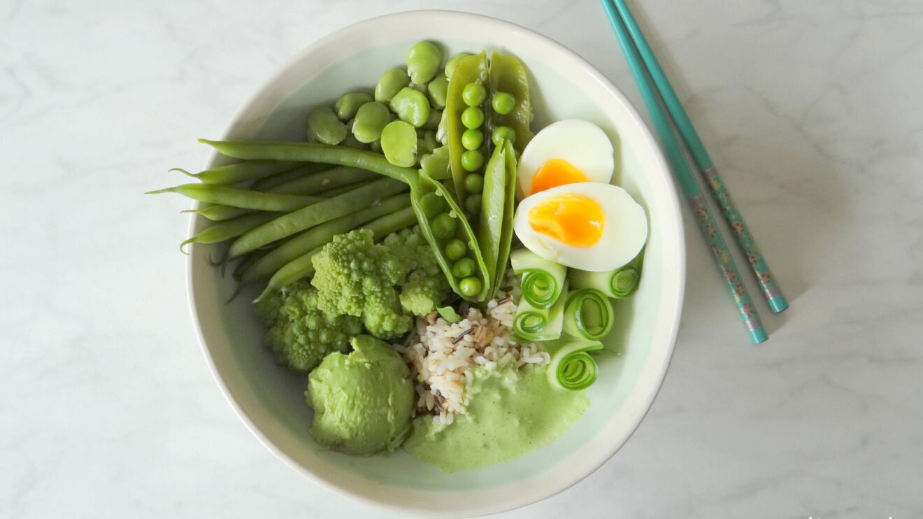 Buddha bowl van groene groenten