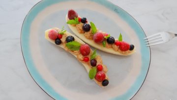 Banana split voor ontbijt