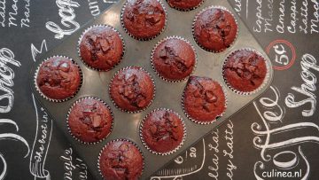 Chocolade banaan muffins