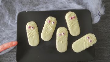 Halloween mummie koekjes