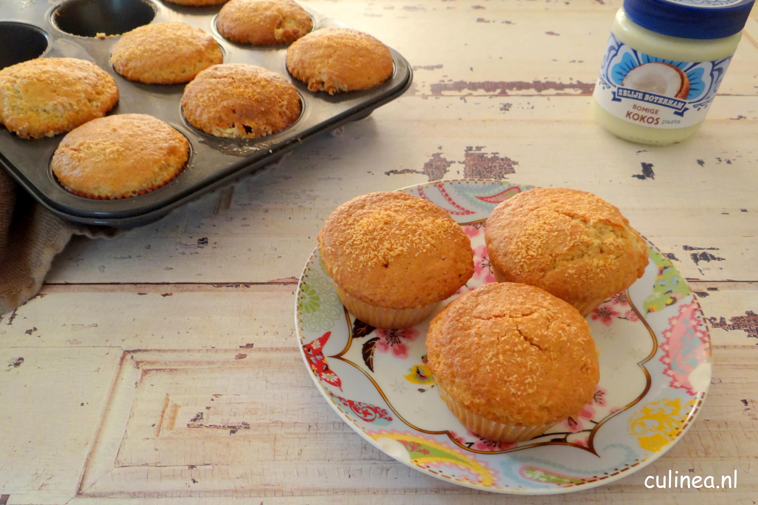 Kokos muffins met romige kokospasta1 (Copy) - Culinea.nl;