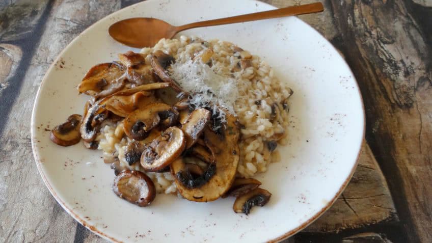 Risotto met paddenstoelen