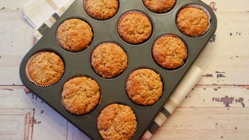 Muffins met vijgen, yoghurt en havermout