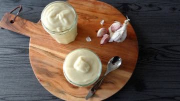 Aioli gemaakt van aquafaba