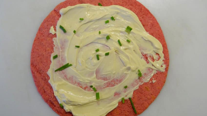 Rode biet wraps met groene asperges en Prosciutto