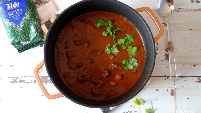 Rundvlees Vindaloo (Indiase curry)
