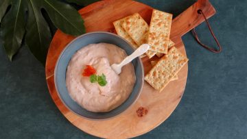 Gerookte zalm dip met mierikswortel