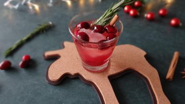 Cranberry ginger ale mocktail