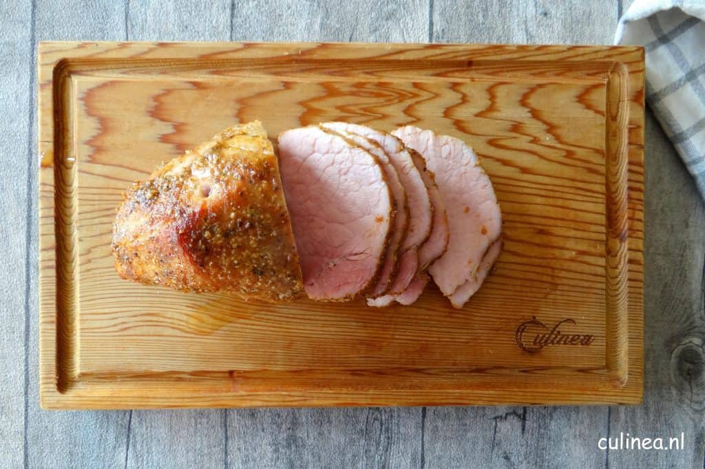 Pastrami gekruide ham uit de oven Culinea.nl;