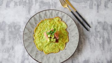 Groene mozzarella pannenkoekjes