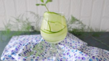 Kokos mojito mocktail met komkommer