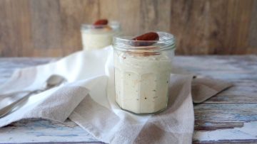 Koffie chiapudding met pindakaas