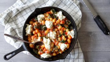 Gnocchi met spinazie en tomaat uit de oven