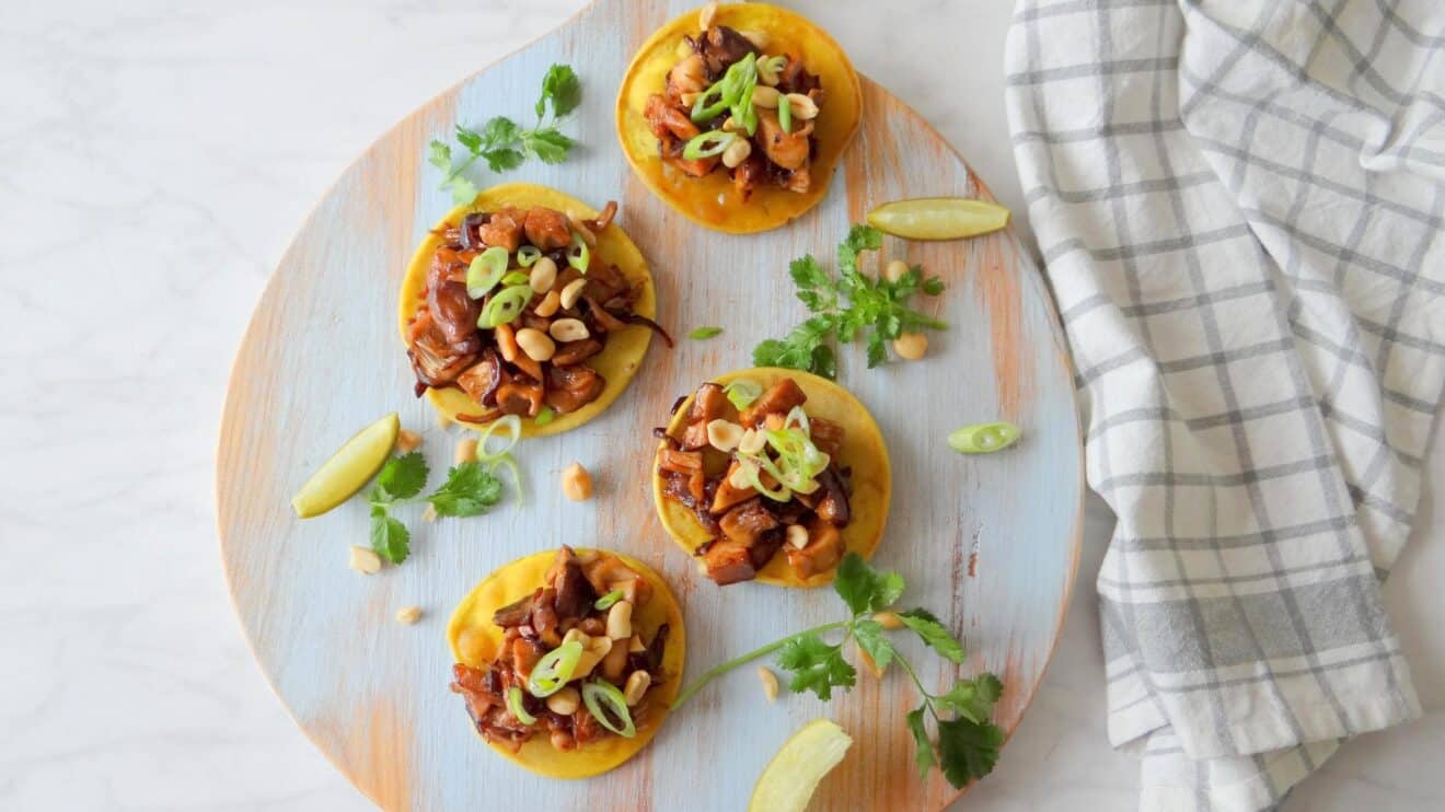 Mini roti met Oosters jackfruit