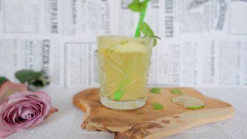 Ananas ginger ale mocktail