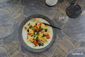 Pasta salade met ratatouille