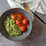 Piri piri gehaktballetjes met broccolirijst