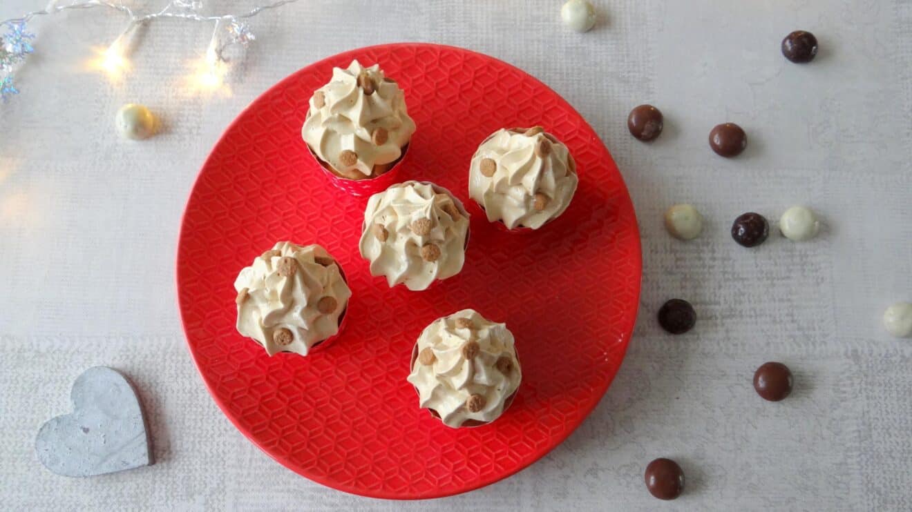 Sinterklaasmuffins met speculoos topping