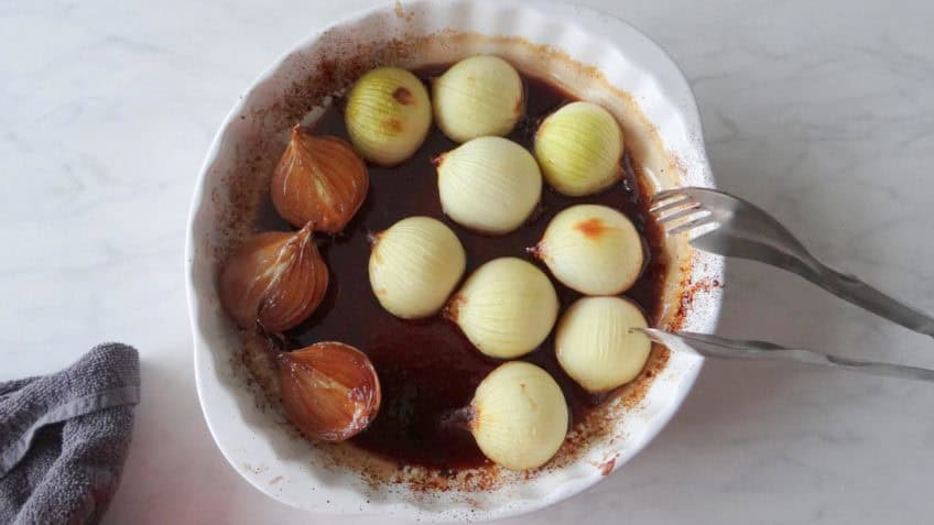 Balsamico uien uit de oven