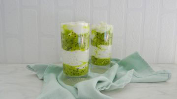 Chiapudding met kiwi