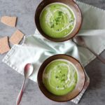 Romige broccoli soep met daslook