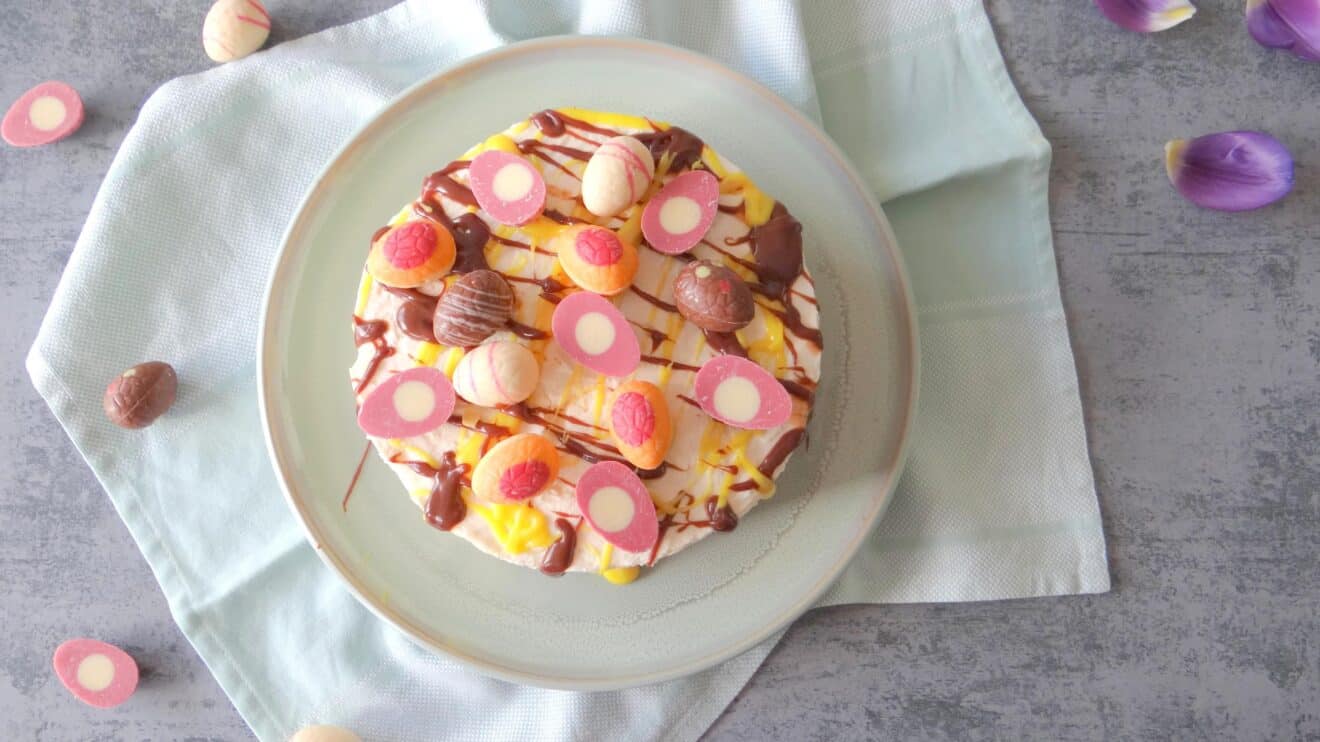 Frisse citroen cheesecake met Paaseitjes