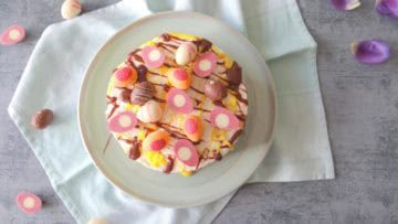 Frisse citroen cheesecake met Paaseitjes