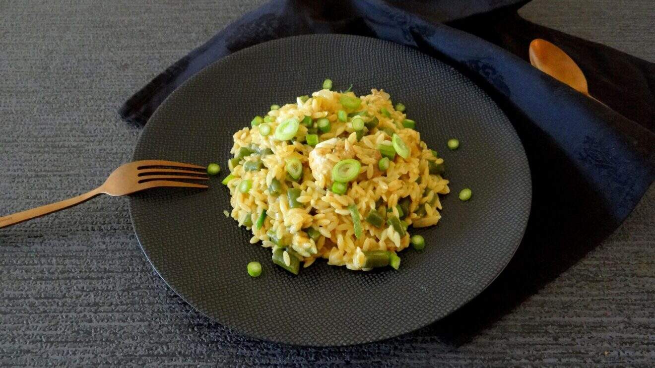 Thaise orzotto met kip