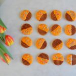 Mini stroopwafels met oranje chocolade