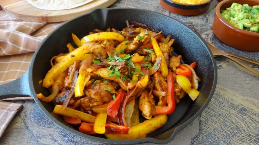 Fajita’s met kip en paprika