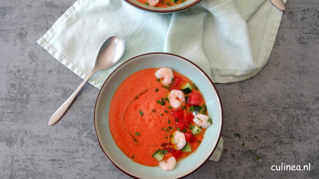 Gazpacho van watermeloen