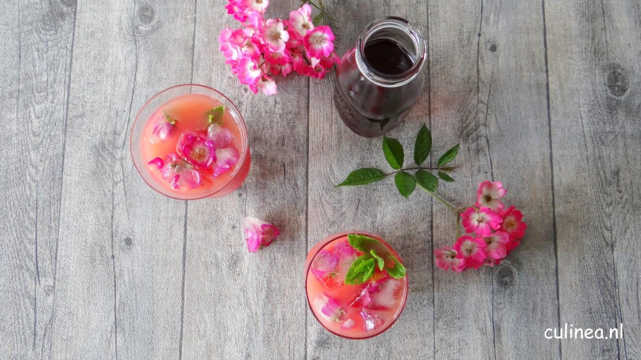 Grapefruit en hibiscus cocktail Culinea.nl;