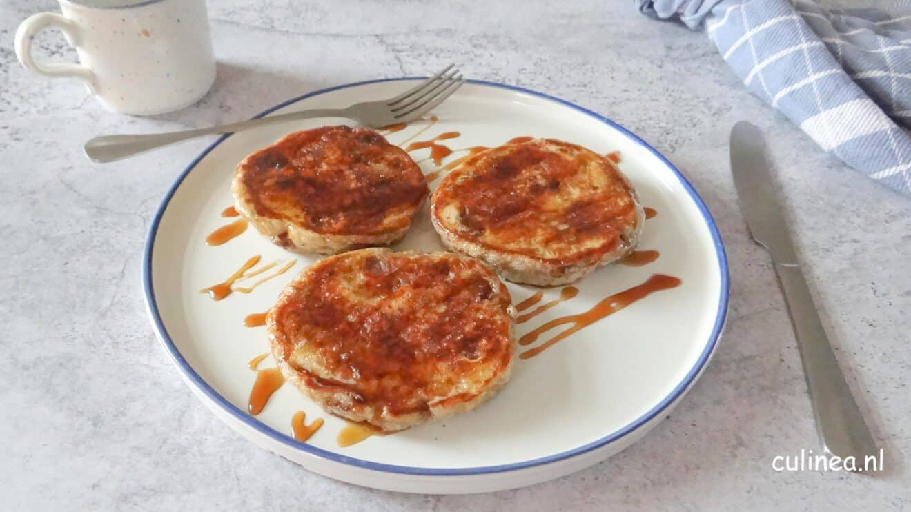 Drie in de pan met rozijnen