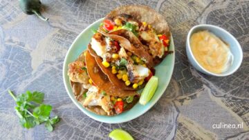 Taco’s met vis en guacamole