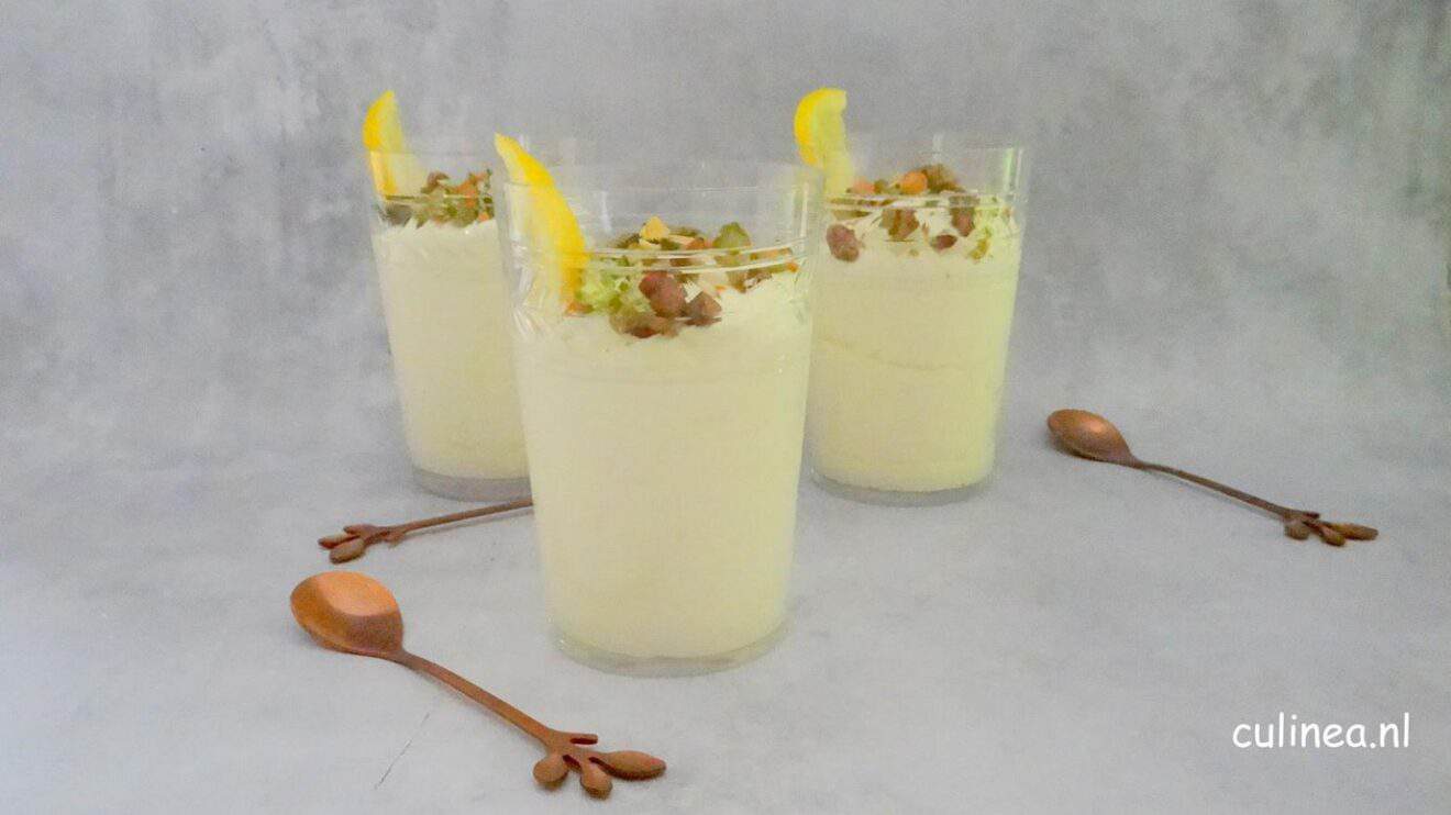 Syllabub met Limoncello en citroen