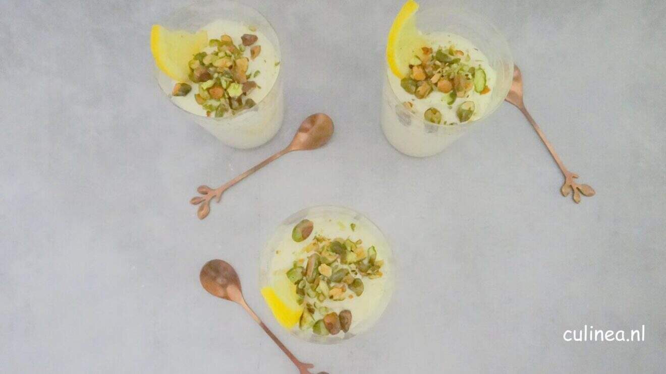 Syllabub met Limoncello en citroen