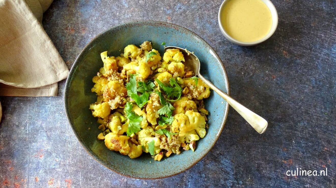 Bloemkool en quinoa salade