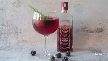 Hibiscus bramen gin cocktail
