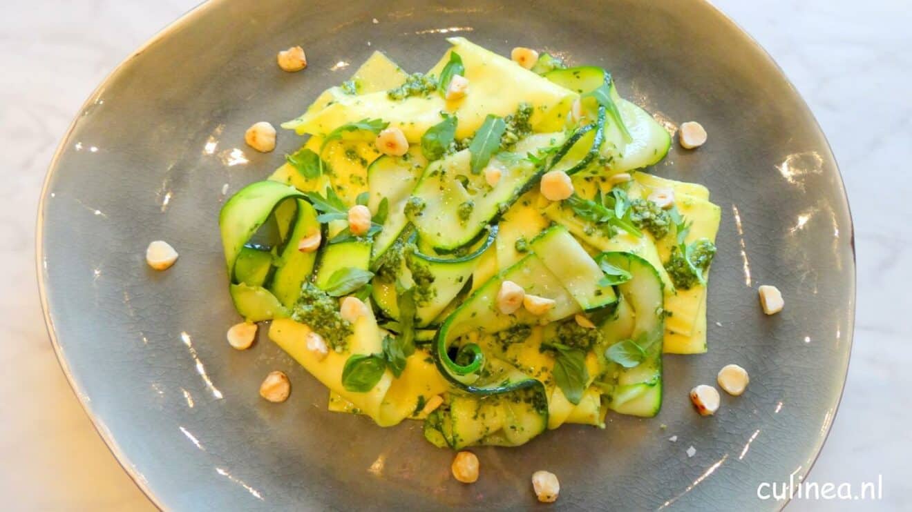 Pappardelle met courgettelinten