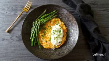 Orzotto met nduja en burrata