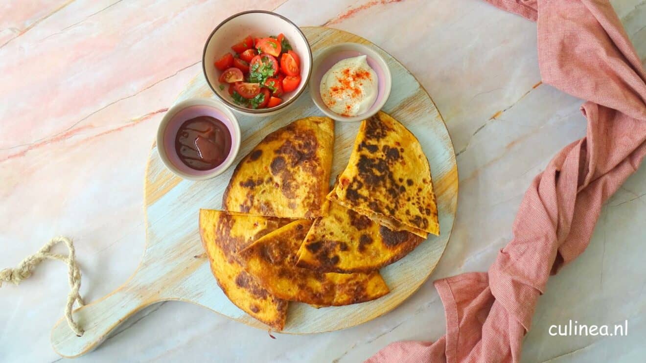 Pulled pork quesadilla