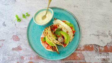 Tacos met pulled oesterzwammen