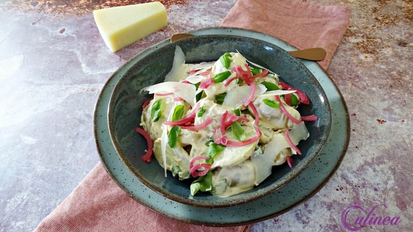 Pittige aardappelsalade